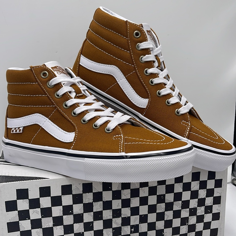 Vans Men’s Skate Sk8-Hi Canvas Golden Brown
VN0A5FCC1M7 Sneakers - Picture 5 of 16